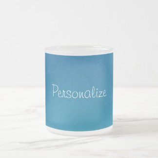 Taza De Cristal Esmerilado Deep Blue Swirl Coffee Mug