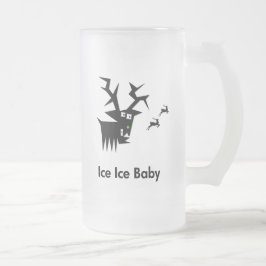 Taza De Cristal Esmerilado Deer Ice Ice Baby