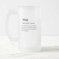 Definición de diccionario divertida de PhD