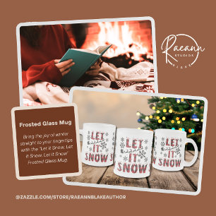 Taza De Cristal Esmerilado Deja que nieve, deja que nieve, deja que nieve Taz