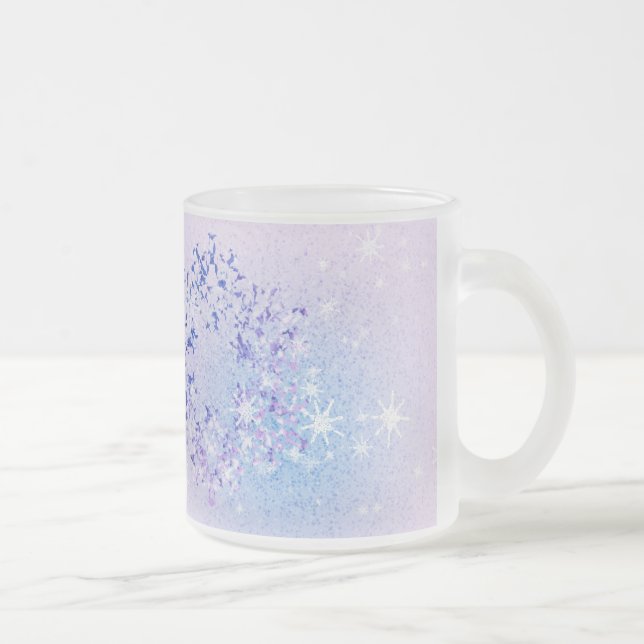 Taza De Cristal Esmerilado Dejáis le nevar (Derecha)