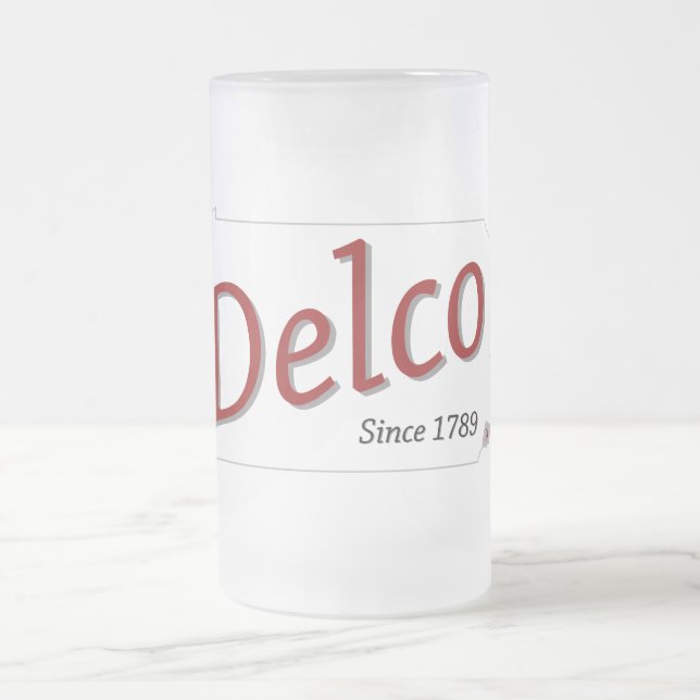 Taza De Cristal Esmerilado DELCO (R) desde 1789 (Centro)