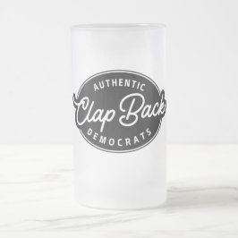 Taza De Cristal Esmerilado Demócratas de segunda mano