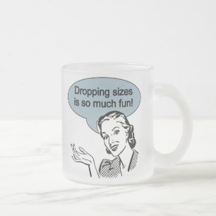 Taza De Cristal Esmerilado Derramar tamaños es muy divertido