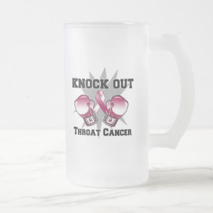 Taza De Cristal Esmerilado Derrota el Cáncer de Garganta