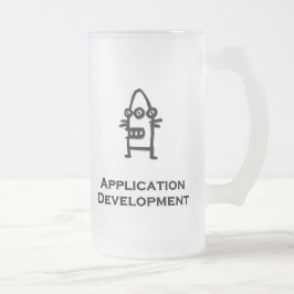 Taza De Cristal Esmerilado Desarrollo de aplicaciones para bots oculares