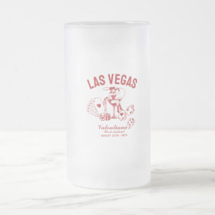 Taza De Cristal Esmerilado Despedida de soltera personalizada en Las Vegas