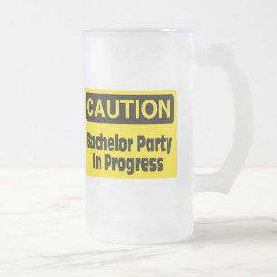 Taza De Cristal Esmerilado Despedida de soltero en curso