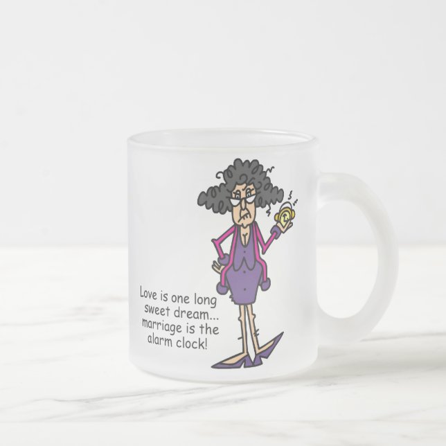 Taza De Cristal Esmerilado Despertar la maldición del matrimonio (Derecha)