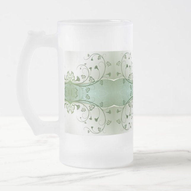 Taza De Cristal Esmerilado Desplazamiento de estilos clásicos (Izquierda)