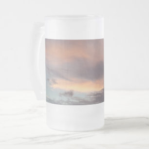 Taza De Cristal Esmerilado Después de que la tormenta escarcha 16 oz.