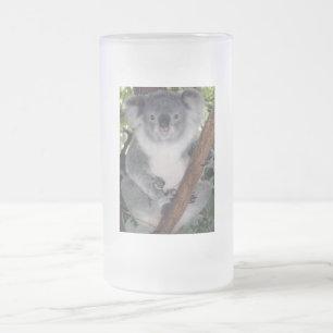 Taza De Cristal Esmerilado Destino Zazzle Koala Australiano Lindo Outback