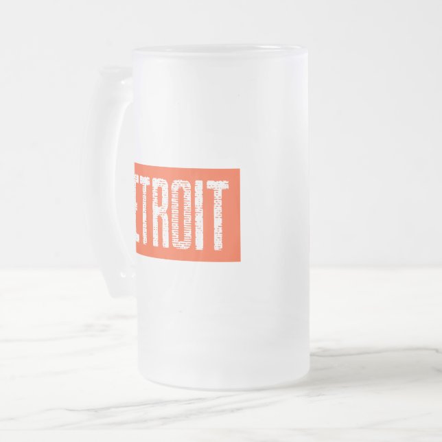 Taza De Cristal Esmerilado Detroit Frosted Mug (Anverso izquierdo)