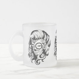 Taza De Cristal Esmerilado Día de la belleza muerta