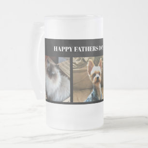 Taza De Cristal Esmerilado Día de los Padres Fotográficos de personalizado 3