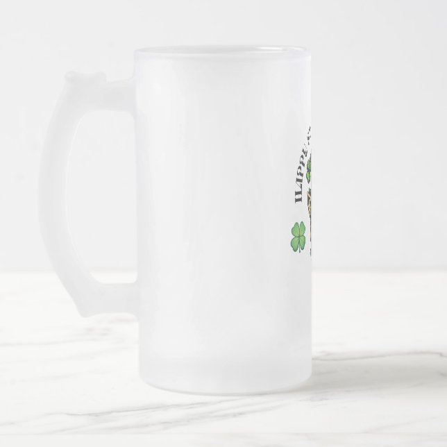 Taza De Cristal Esmerilado Día de San Patricio (Izquierda)