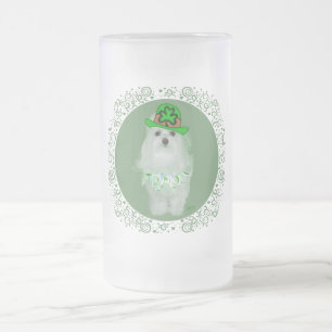 Taza De Cristal Esmerilado Día de San Patricio maltés