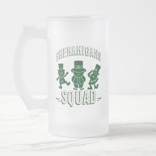 TAZA DE CRISTAL ESMERILADO DÍA DE SAN PATRICK - PLAZA DE SHENANIGANS