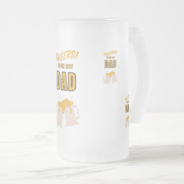 Taza De Cristal Esmerilado Día del padre (Anverso derecho)