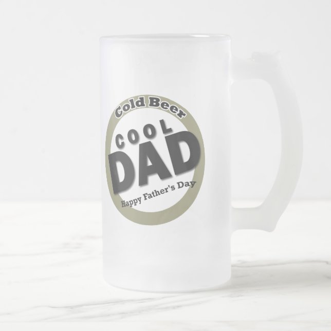 Taza De Cristal Esmerilado Día del Padre de Papá Guay (Derecha)
