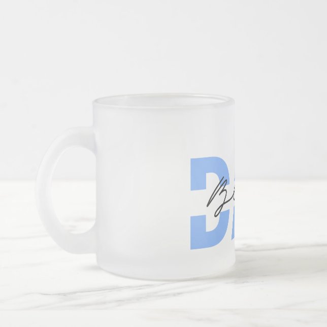Taza De Cristal Esmerilado Día del padre del mejor padre (Izquierda)
