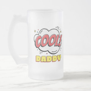 Taza De Cristal Esmerilado Día del padre, padre, padre de papá en Guay