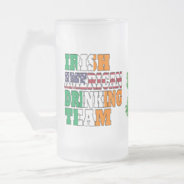 Taza De Cristal Esmerilado Día irlandés de St Patrons