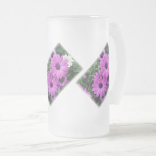 Taza De Cristal Esmerilado Diásisis moradas