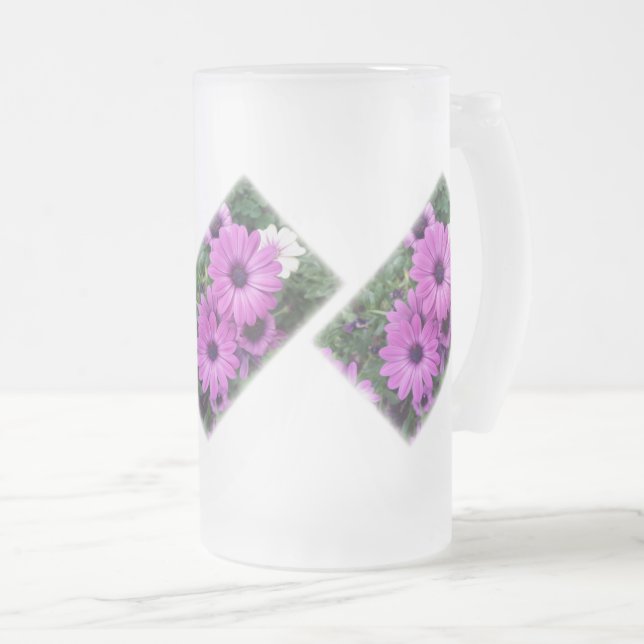 Taza De Cristal Esmerilado Diásisis moradas (Anverso derecho)