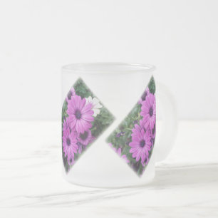 Taza De Cristal Esmerilado Diásisis moradas
