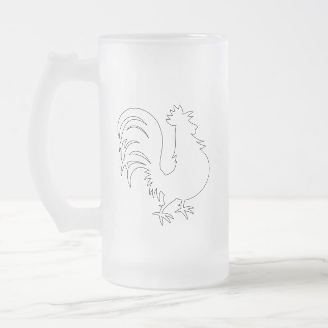 Taza De Cristal Esmerilado Dibujo de galerías (Izquierda)