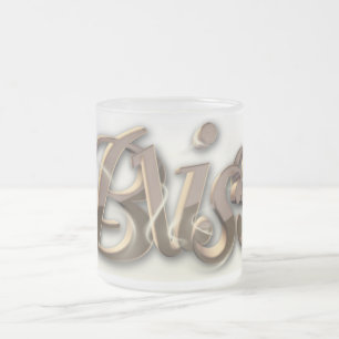 Taza De Cristal Esmerilado Dicha