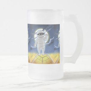 Taza De Cristal Esmerilado Diez pequeños monstruos: Morris la Muñeca Frotada