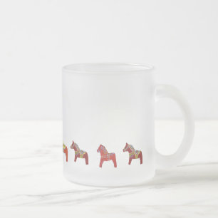 Taza De Cristal Esmerilado Diferentes Dalas Rojas Mug