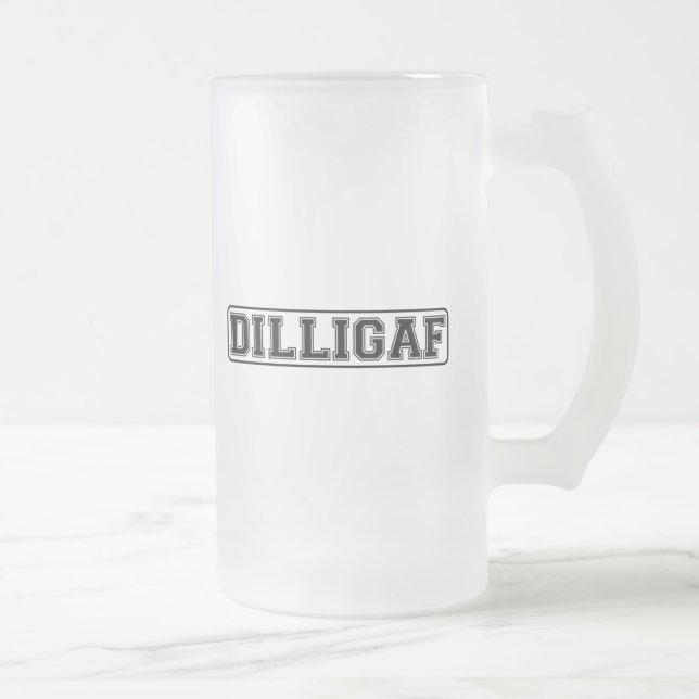 Taza De Cristal Esmerilado DILLIGAF - Grosero divertido "hace yo mira como (Derecha)