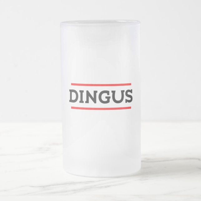 Taza De Cristal Esmerilado Dingus (Centro)