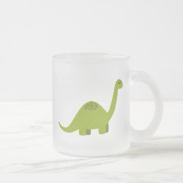 Taza De Cristal Esmerilado Dino