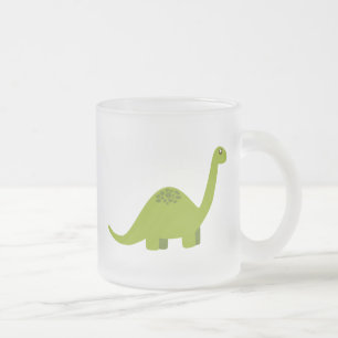 Taza De Cristal Esmerilado Dino