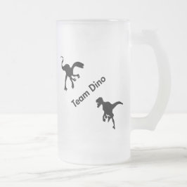 Taza De Cristal Esmerilado Dino equipo de dinosaurios