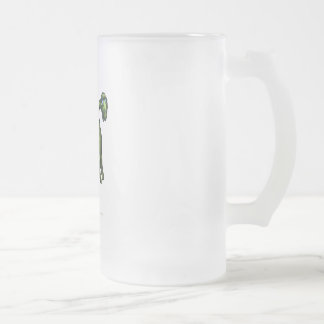 Taza De Cristal Esmerilado Dinosaurio