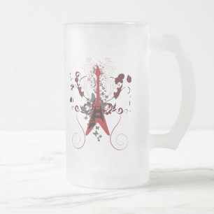 Taza De Cristal Esmerilado Dios de la guitarra
