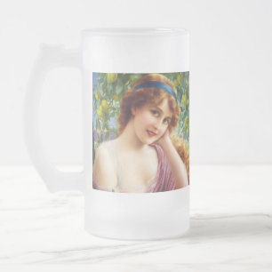 Taza De Cristal Esmerilado Diosa de otoño del verano
