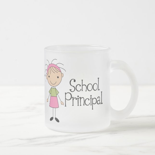 Taza De Cristal Esmerilado Director de escuela lindo (Derecha)