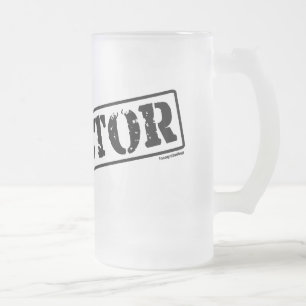 Taza De Cristal Esmerilado Director Stamp