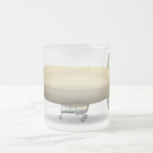Taza De Cristal Esmerilado Dirigible