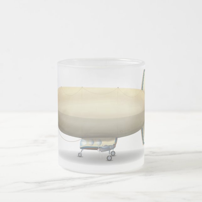 Taza De Cristal Esmerilado Dirigible (Centro)