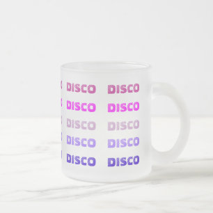 Taza De Cristal Esmerilado DISCO mug (vidrio esmerilado)