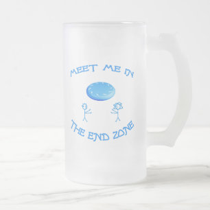 Taza De Cristal Esmerilado Disco volador del end zone