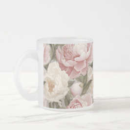 Taza De Cristal Esmerilado Diseñador de personas blancas rosadas de gran tama