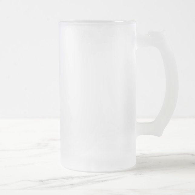 Taza De Cristal Esmerilado Diseñar el suyo propio :-) (Derecha)